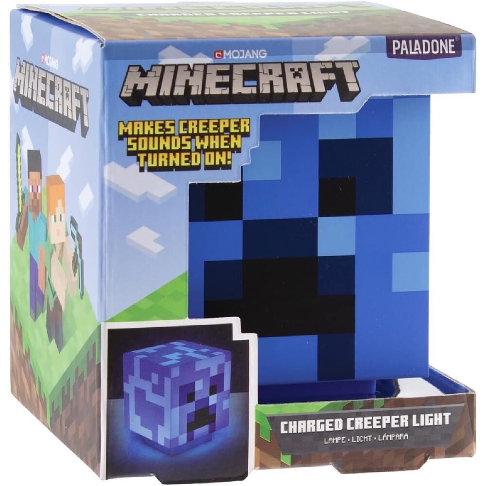 Candeeiro sonoro 3D Charged Creeper Minecraft