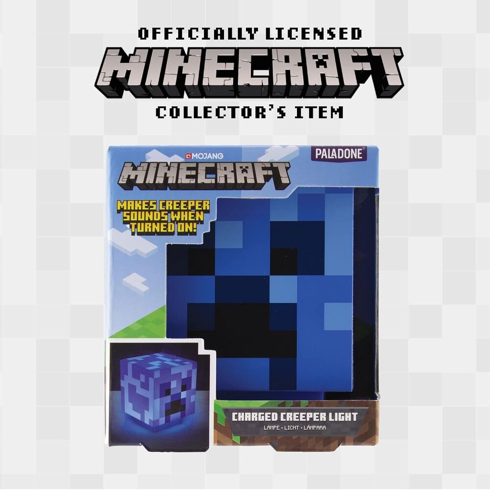 Candeeiro sonoro 3D Charged Creeper Minecraft