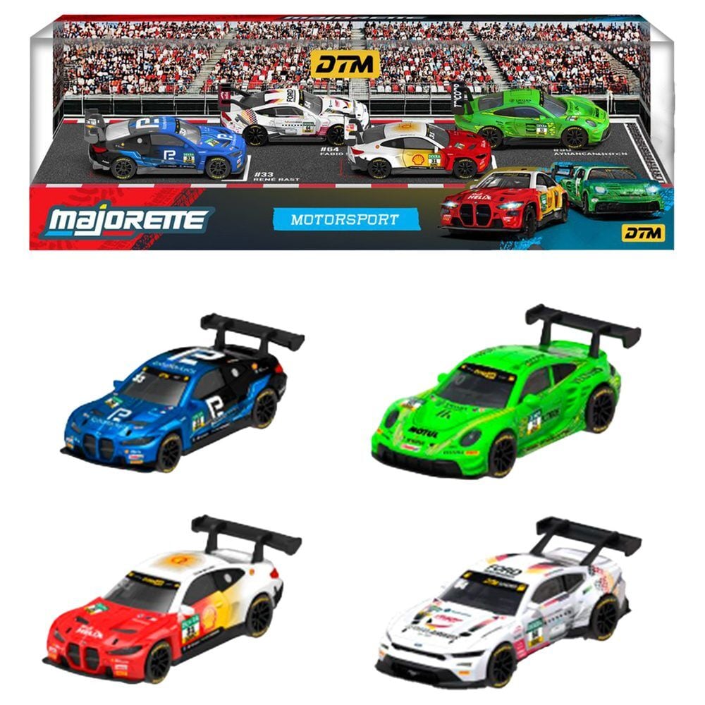 Conjunto de 4 Carros Motorsport DTM Majorette — imagem 1