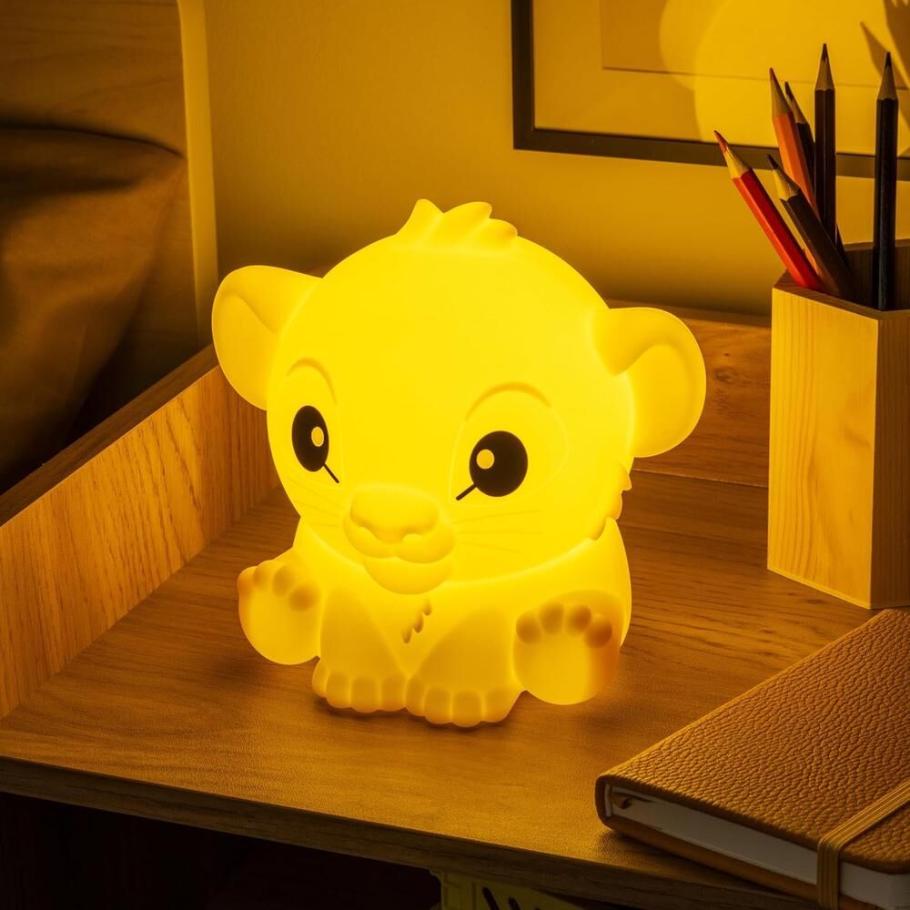 Candeeiro silicone recarregável SquishyGlo Simba Rei Leão