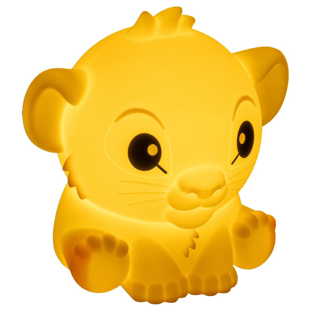 Candeeiro silicone recarregável SquishyGlo Simba Rei Leão