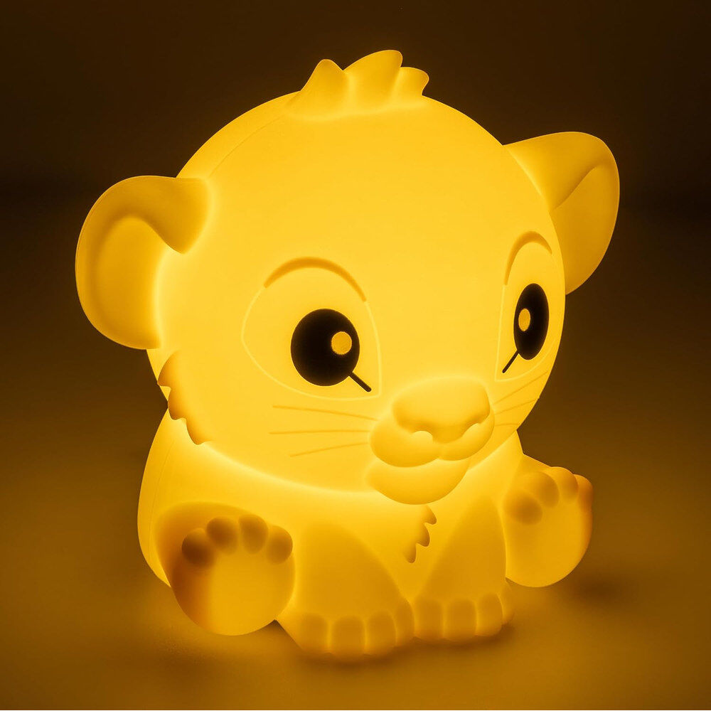 Candeeiro silicone recarregável SquishyGlo Simba Rei Leão