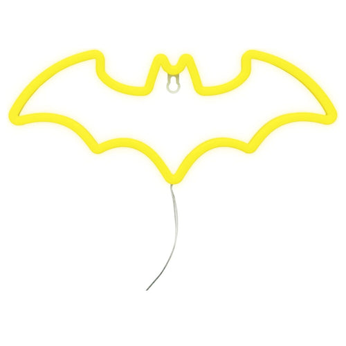 Luz LED neon parede Batman