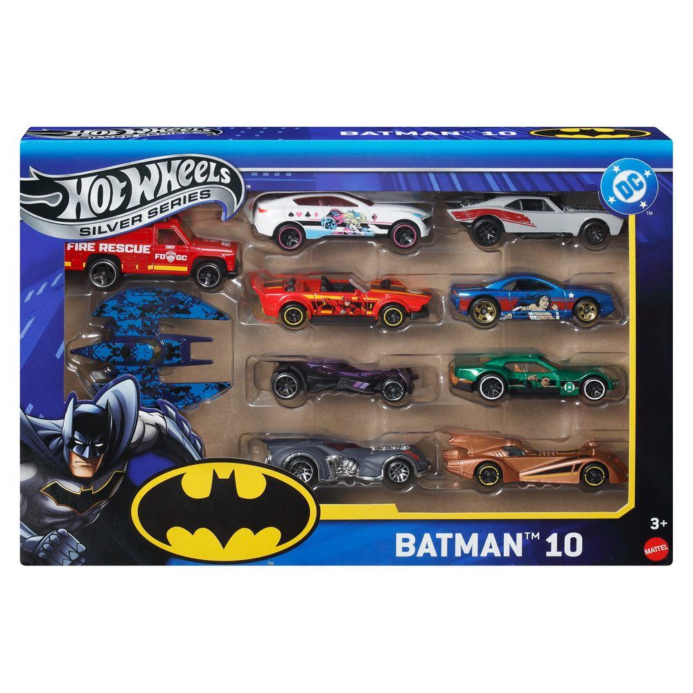 Conjunto de 10 veiculos Batman DC Universe Hot Wheels