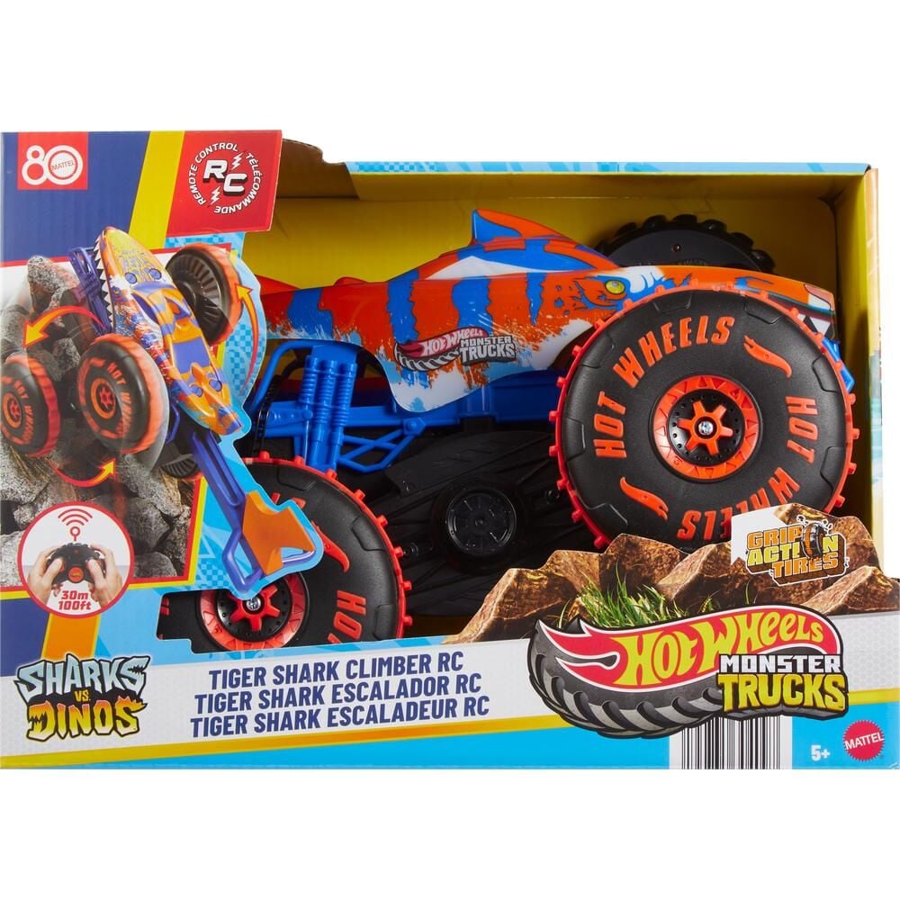 Carro Telecomandado Tiger Shark Climber Monster Trucks Hot Wheels