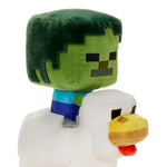 Peluche Chicken Jockey Minecraft 20 cm