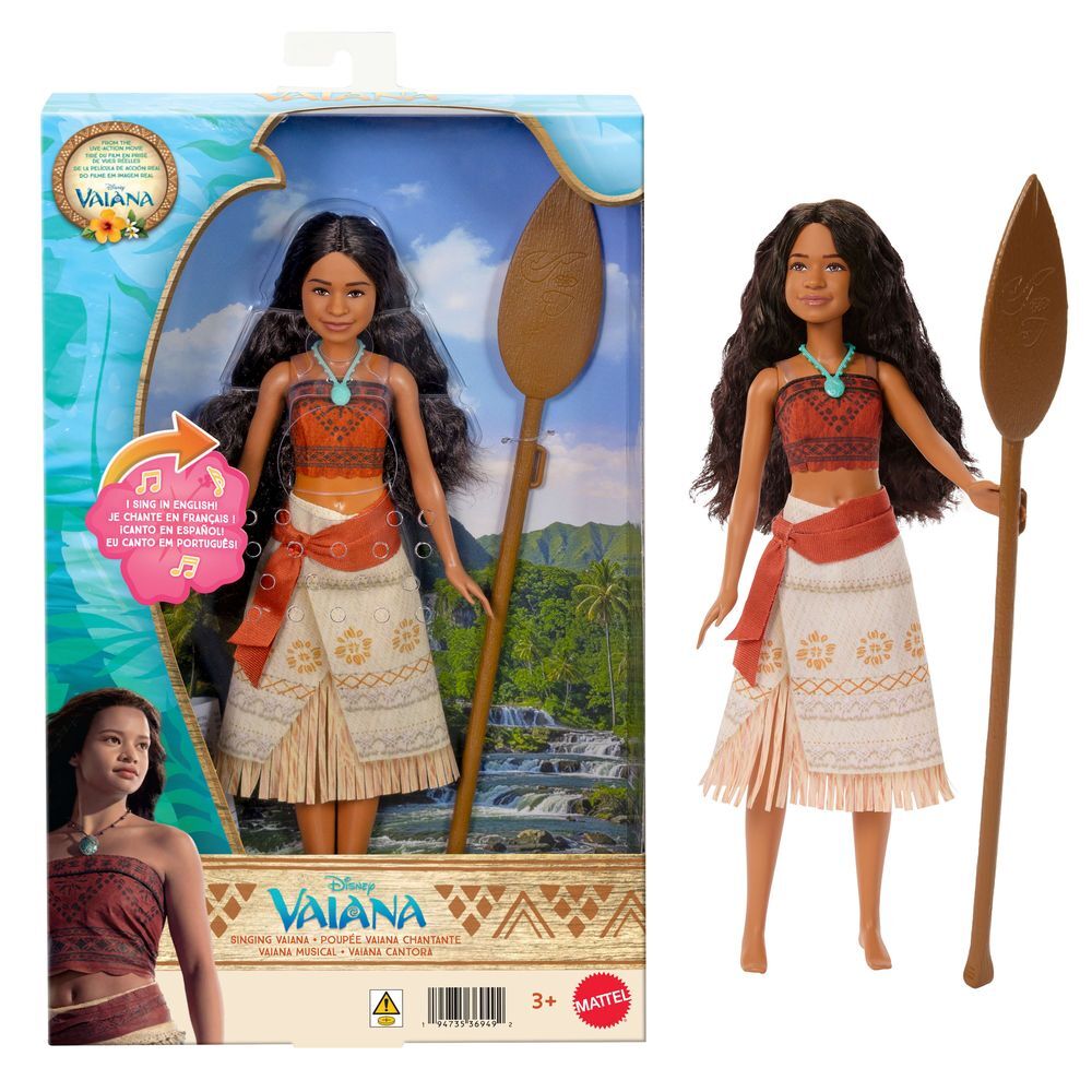 Boneca Vaiana Disney com Canção e Idioma Selecionável — imagem 1
