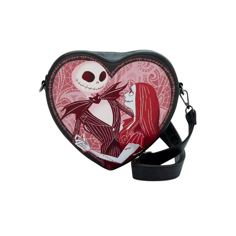Jack And Sally Heart Shoulder Bag Nightmare Before Christmas Disney Loungefly