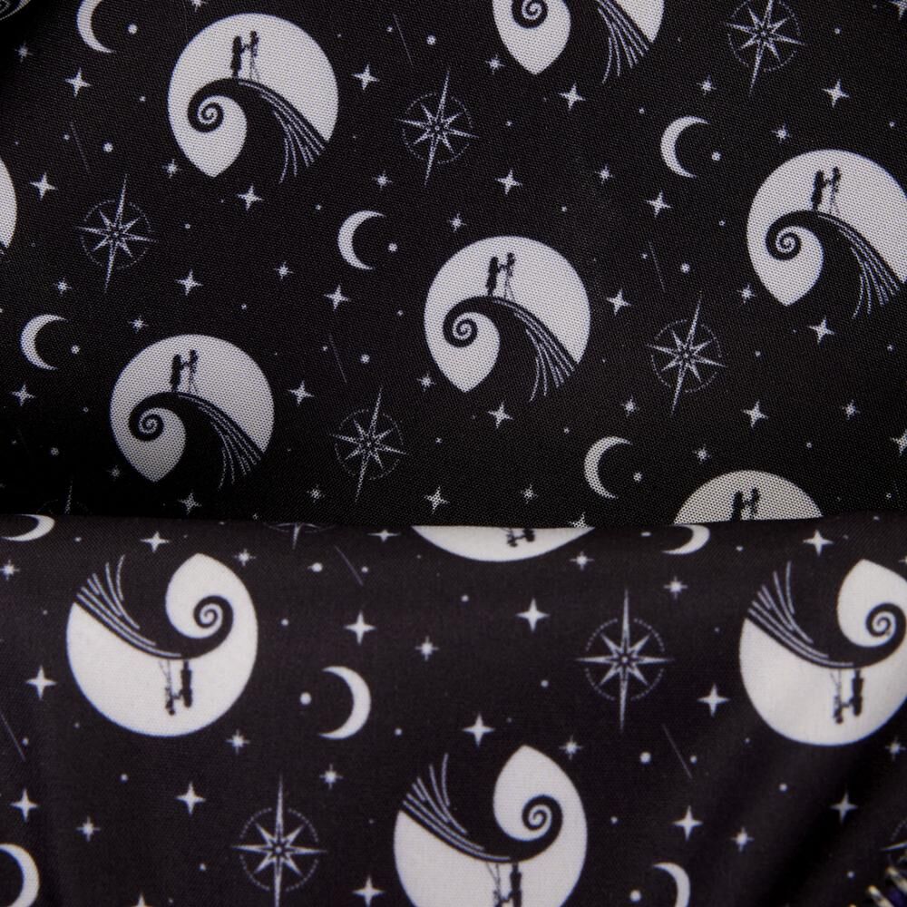 Mochila Jack Skellington e Sally Night Sky O Estranho Mundo de Jack Disney Loungefly, 26 cm
