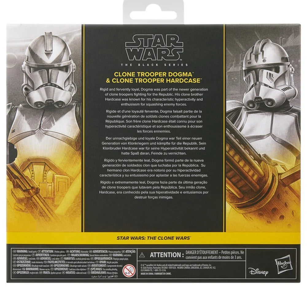 Star Wars The Clone Wars The Black Series Clone Trooper Dogma & Hardcase 2-Pack 6-inch Figures