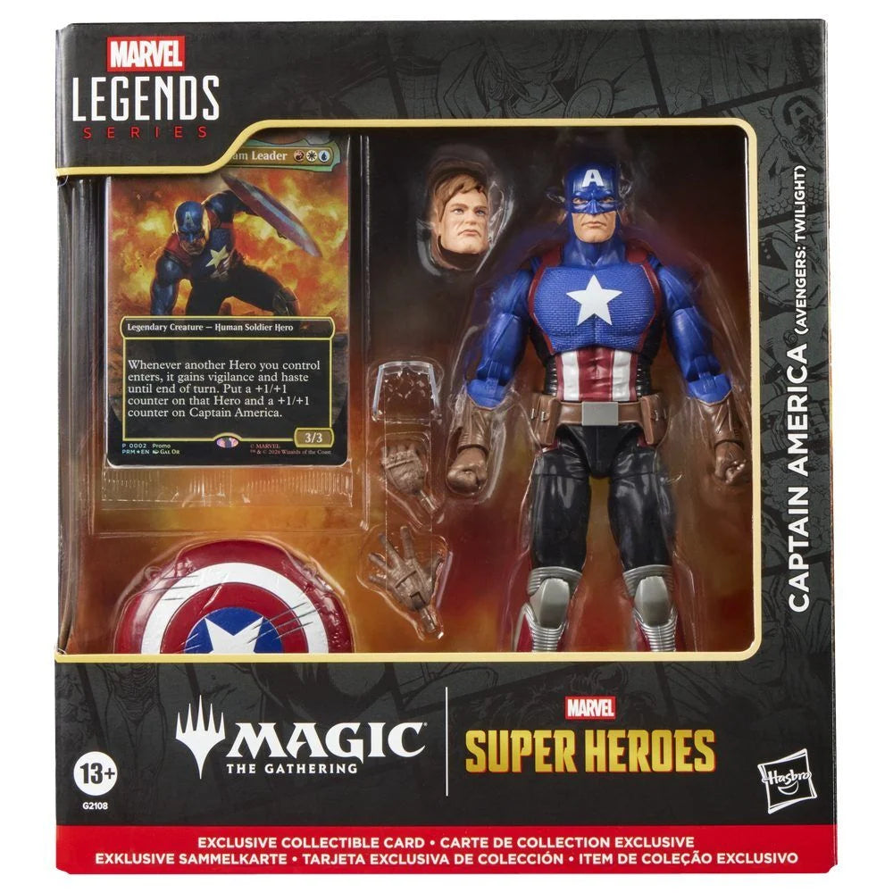 Figura Capitão América Avengers: Twilight Magic: The Gathering Marvel Legends 15 cm