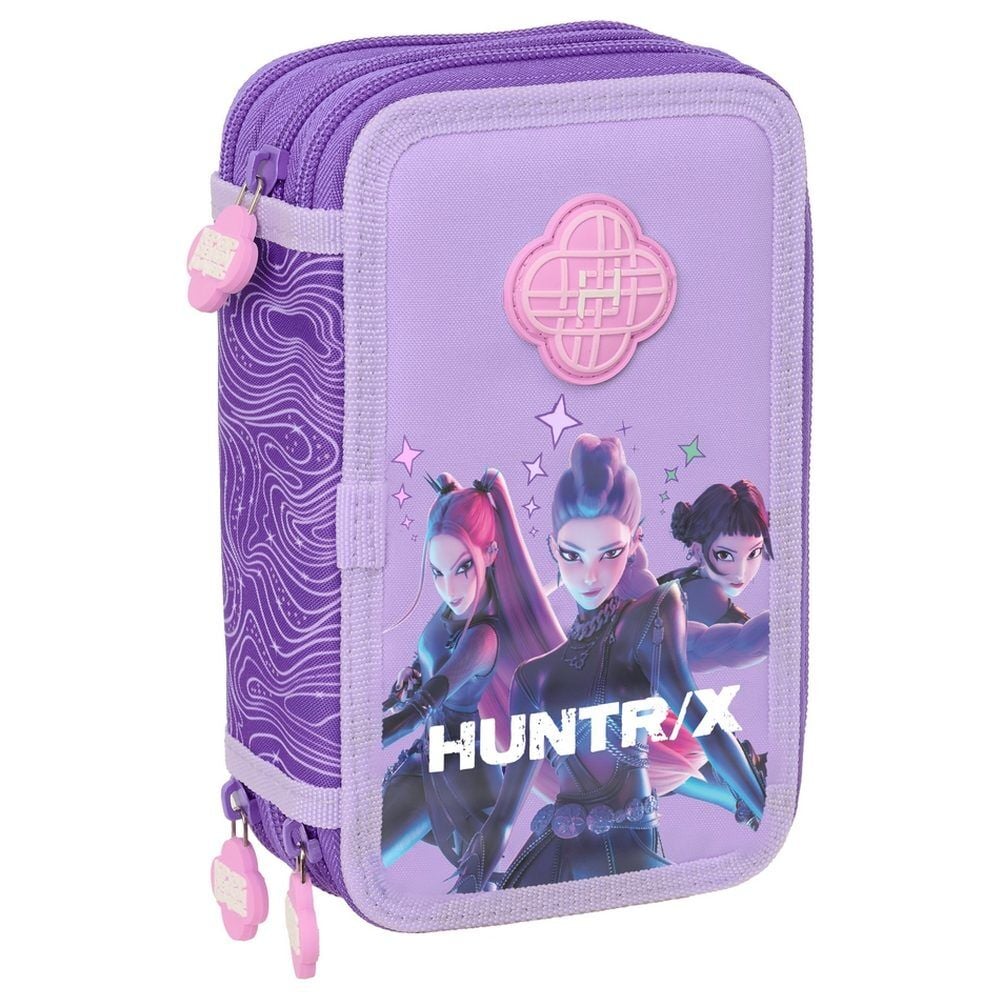 Estuche triple Battle K-POP Demon Hunters 37 piezas