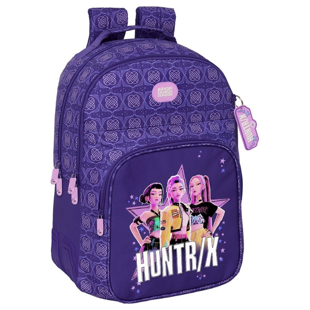 Mochila doble Figthers K-POP Demon Hunters 42cm adaptable