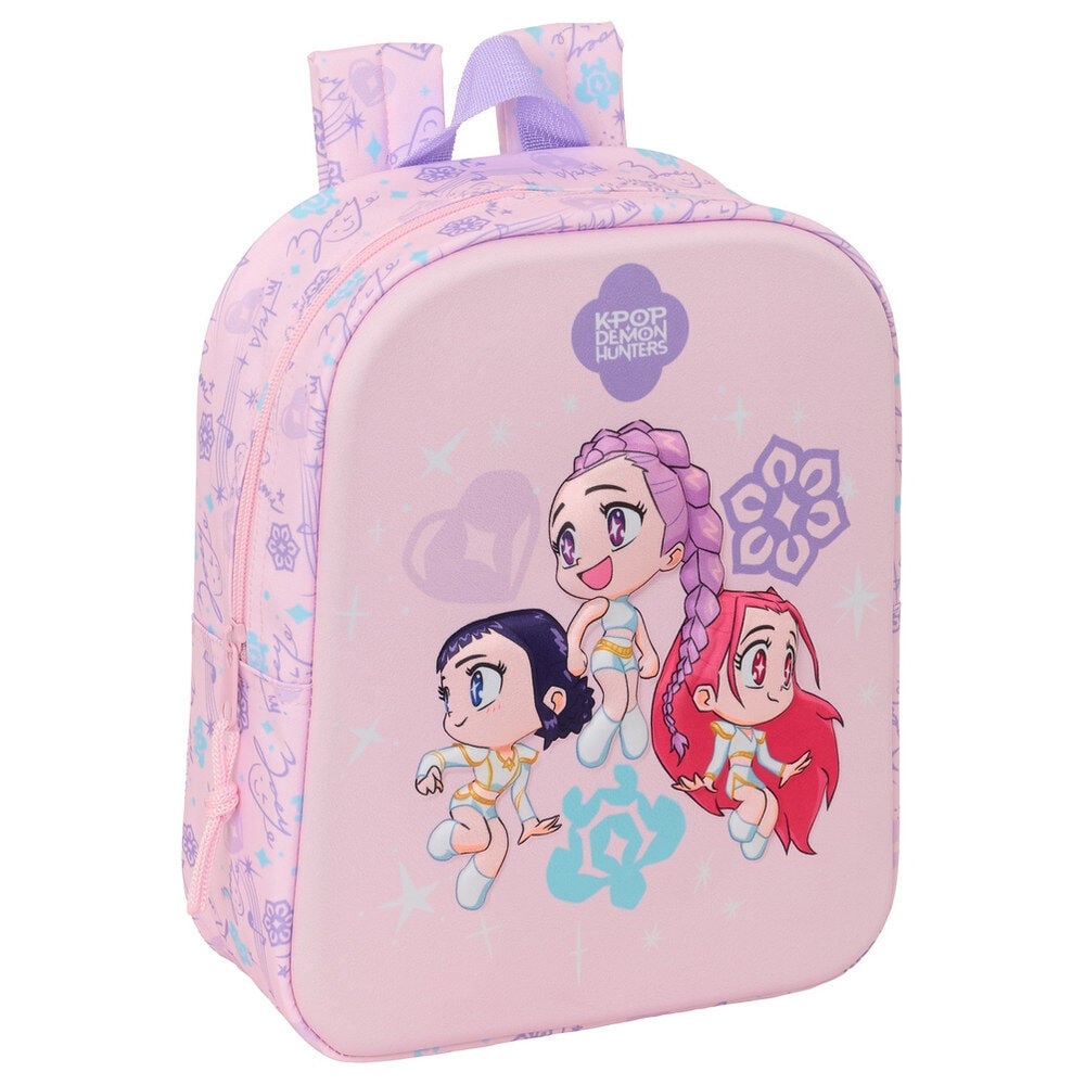 Mochila pré-escolar 3D Chibi K-POP Demon Hunters 27cm