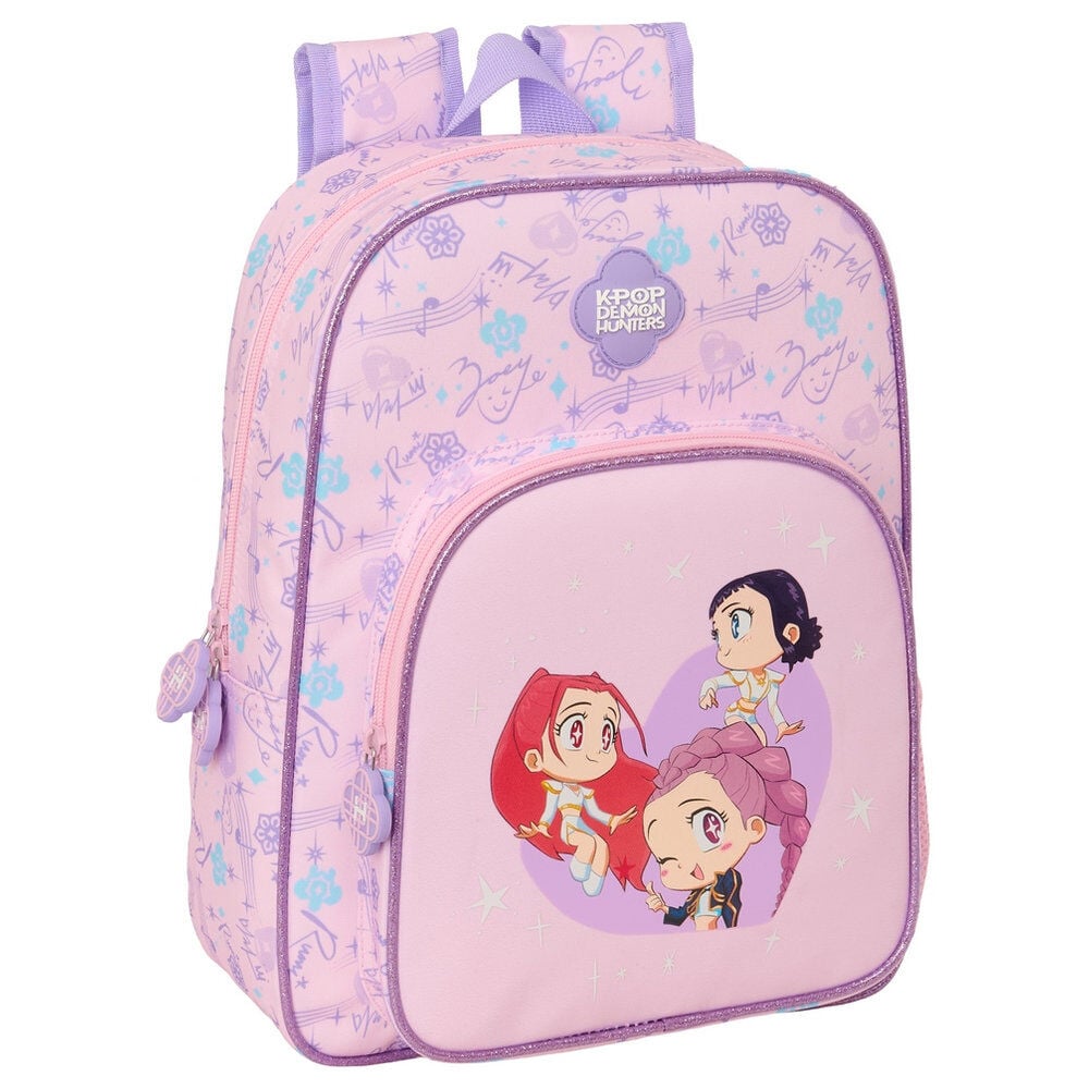 Mochila Chibi K-POP Demon Hunters 34cm adaptável