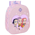 Mochila pré-escolar 3D LEDS Chibi K-POP Demon Hunters 33cm