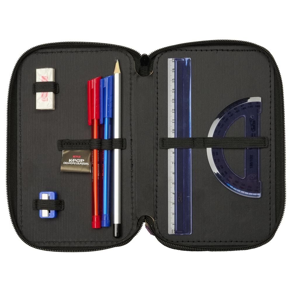 Estuche triple Sound K-POP Demon Hunters 37 piezas
