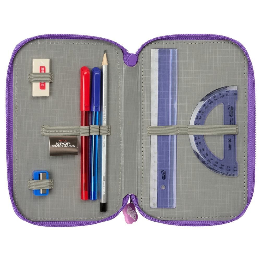 Estuche triple Battle K-POP Demon Hunters 37 piezas
