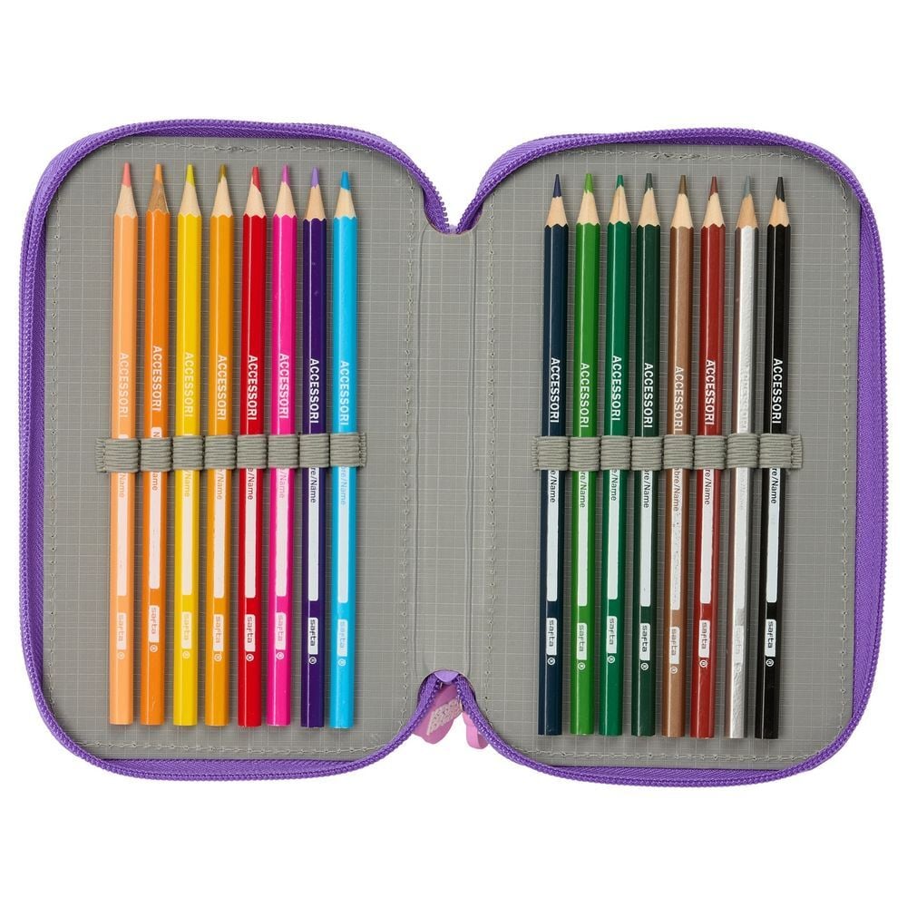 Estuche triple Battle K-POP Demon Hunters 37 piezas