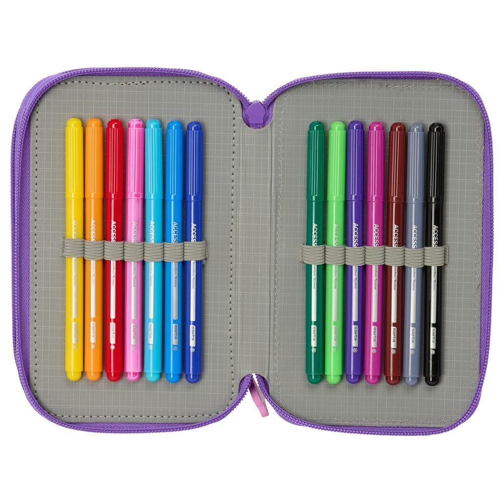 Estuche triple Battle K-POP Demon Hunters 37 piezas