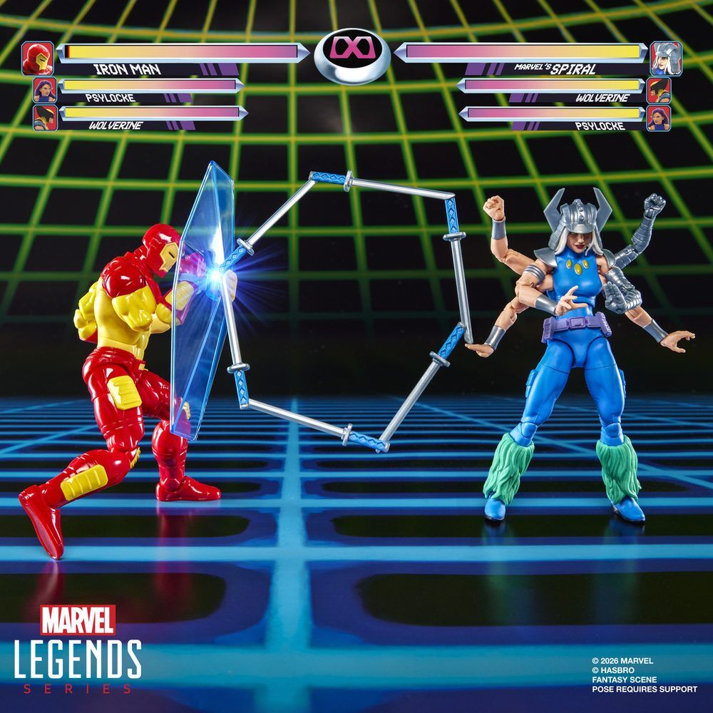 Conjunto de 2 Figuras Iron Man e Spiral Marvel Games 15 cm — imagem 1