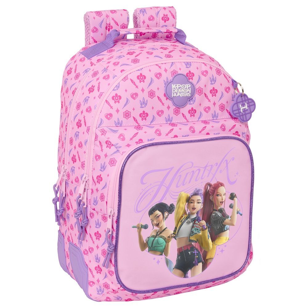Mochila dupla Stage Kpop Demon Hunters 42cm adaptável