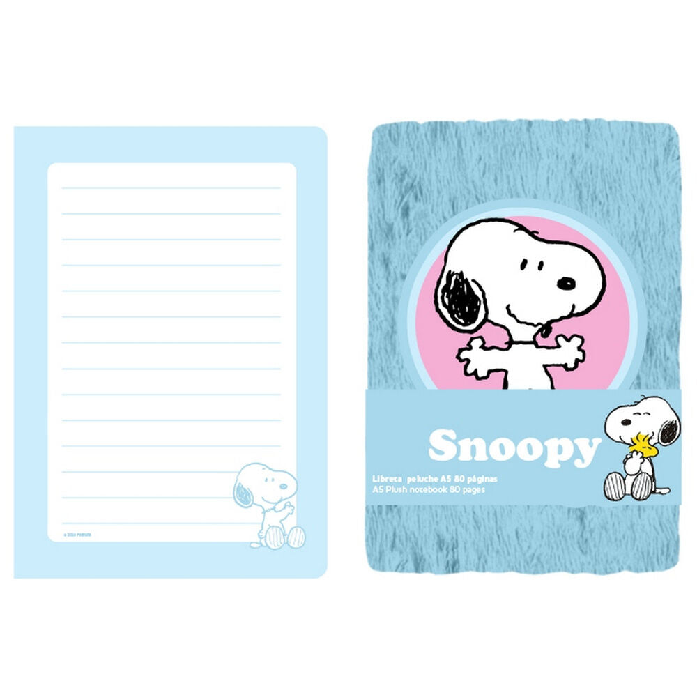 Caderno peluche A5 Snoopy