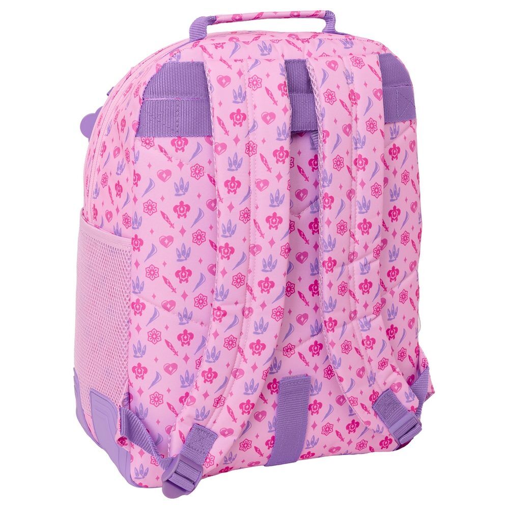 Mochila dupla Stage Kpop Demon Hunters 42cm adaptável