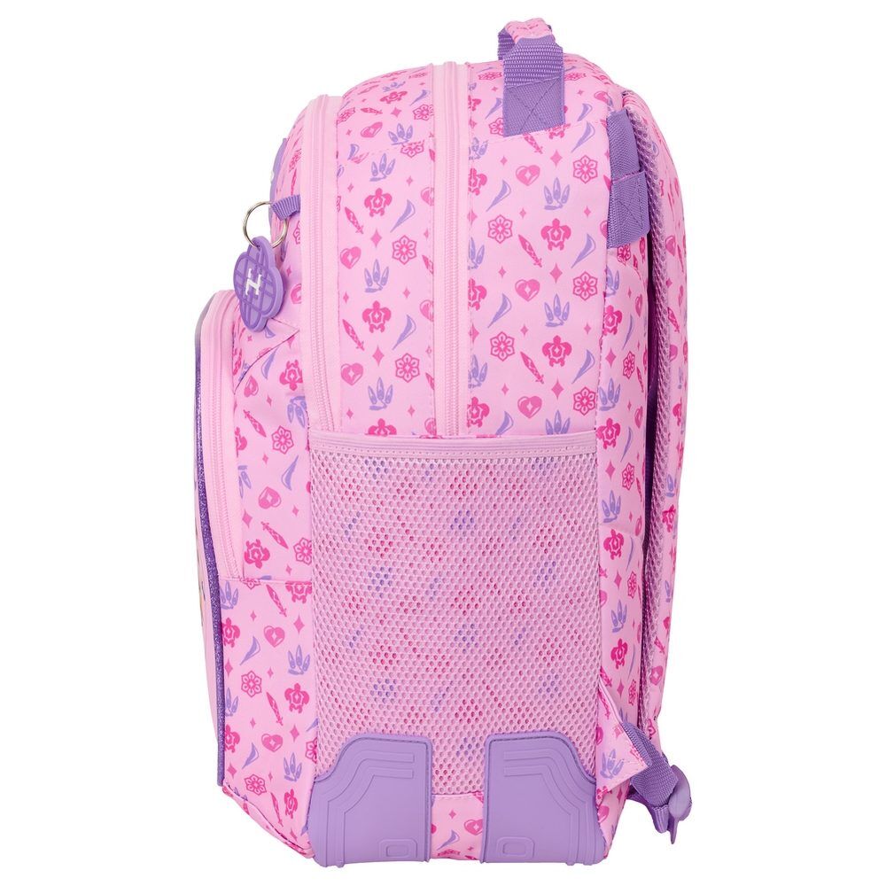 Mochila dupla Stage Kpop Demon Hunters 42cm adaptável