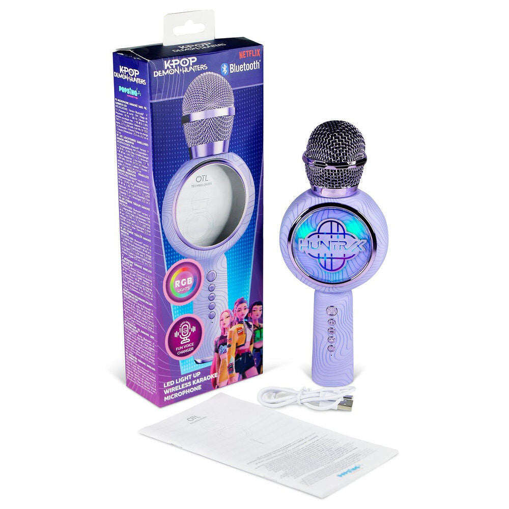 Microfone altavoz LED K-POP Demon Hunter