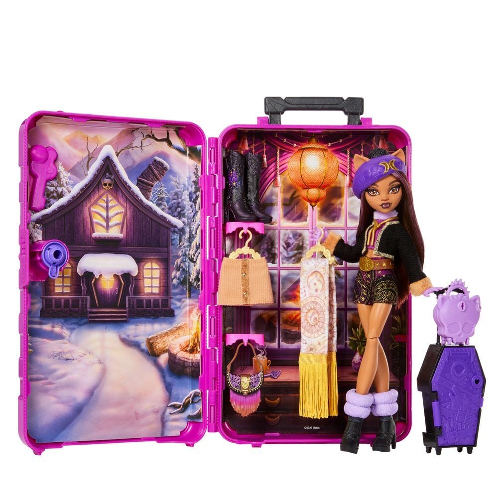 Boneca Clawdeen Wolf e Armário Skulltimate Secrets Monster High