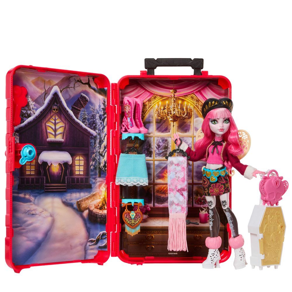 Boneca Cupid Asteria e Armário Skulltimate Secrets Monster High