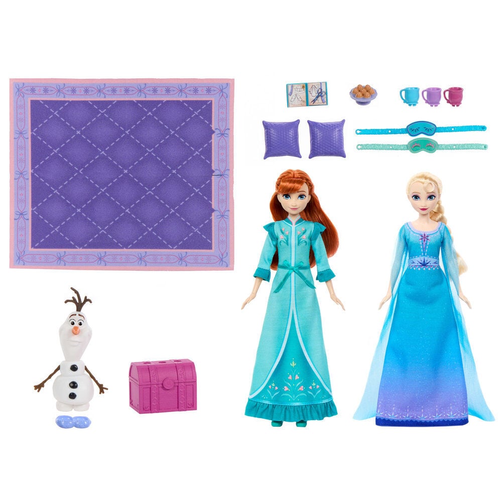Conjunto Elsa e Anna Festa do Pijama Frozen Disney