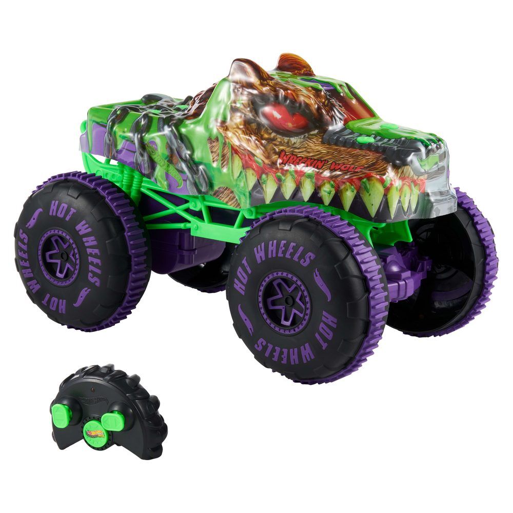 Carro telecomandado Hot Wheels Wreckin Wolf