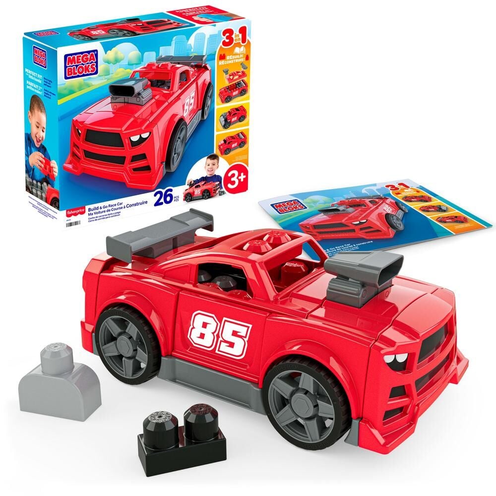 Carro de Corridas Blocos de Construção MEGA Bloks