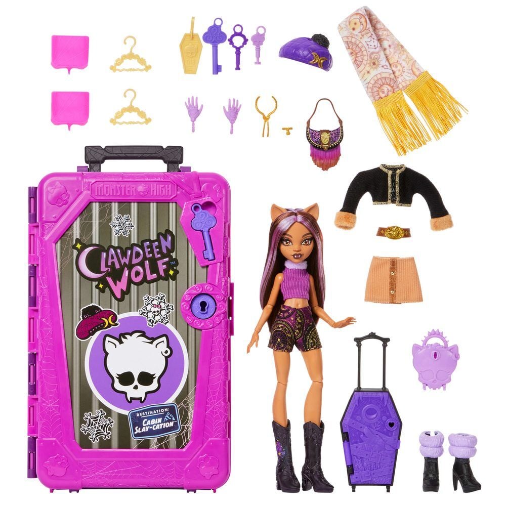 Boneca Clawdeen Wolf e Armário Skulltimate Secrets Monster High