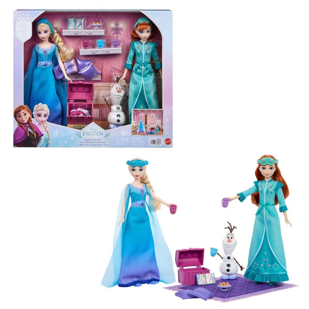 Conjunto Elsa e Anna Festa do Pijama Frozen Disney