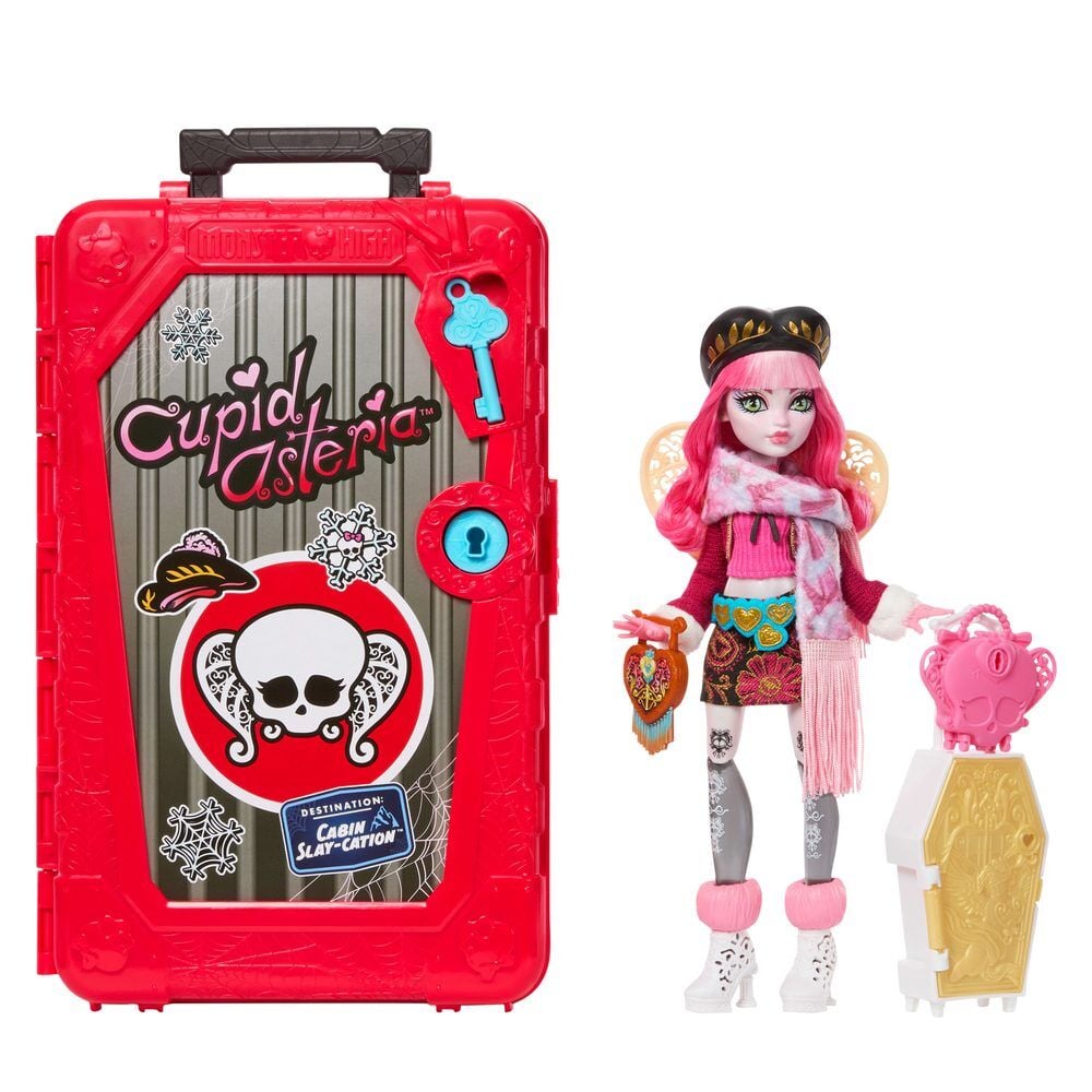 Boneca Cupid Asteria e Armário Skulltimate Secrets Monster High