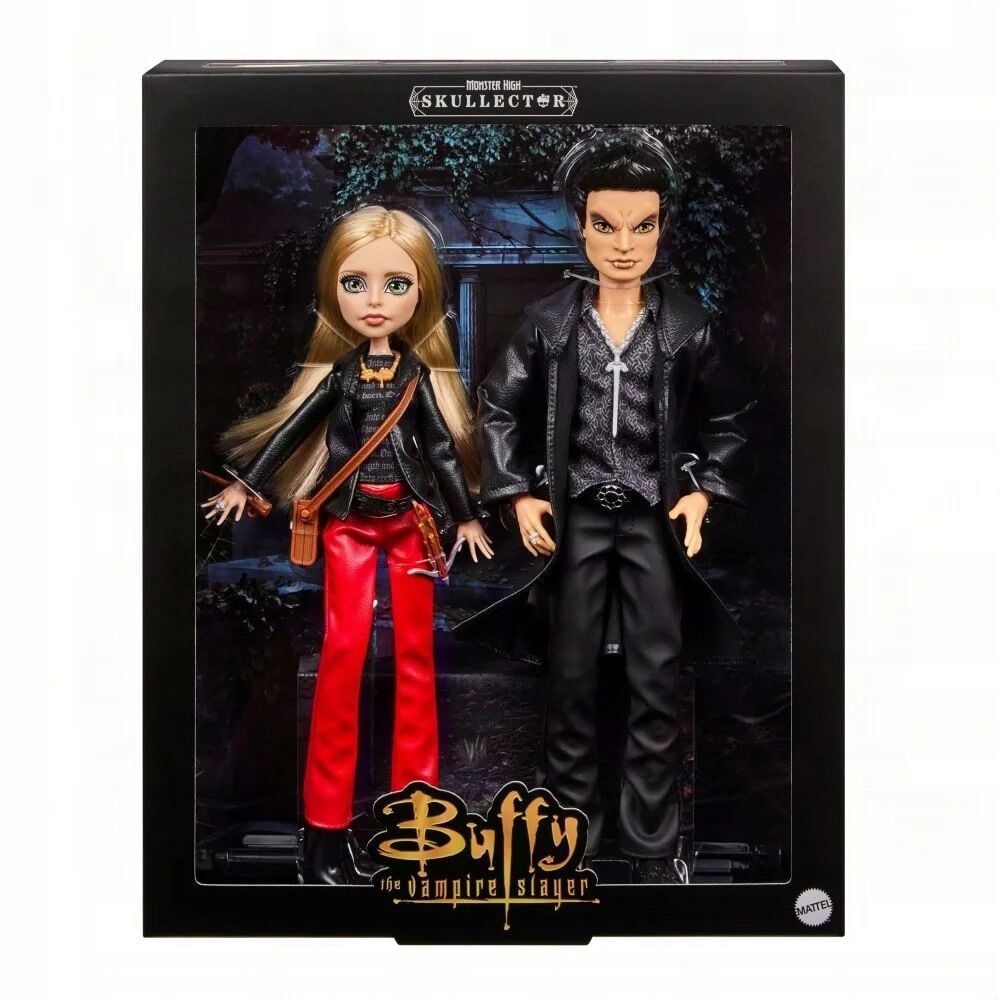 Set 2 muñecos Buffy & Angel Buffy Cazavampiros Monster High Skullector - imagem 2