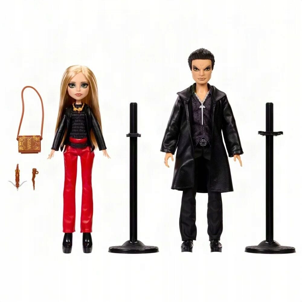 Set 2 muñecos Buffy & Angel Buffy Cazavampiros Monster High Skullector - imagem 4