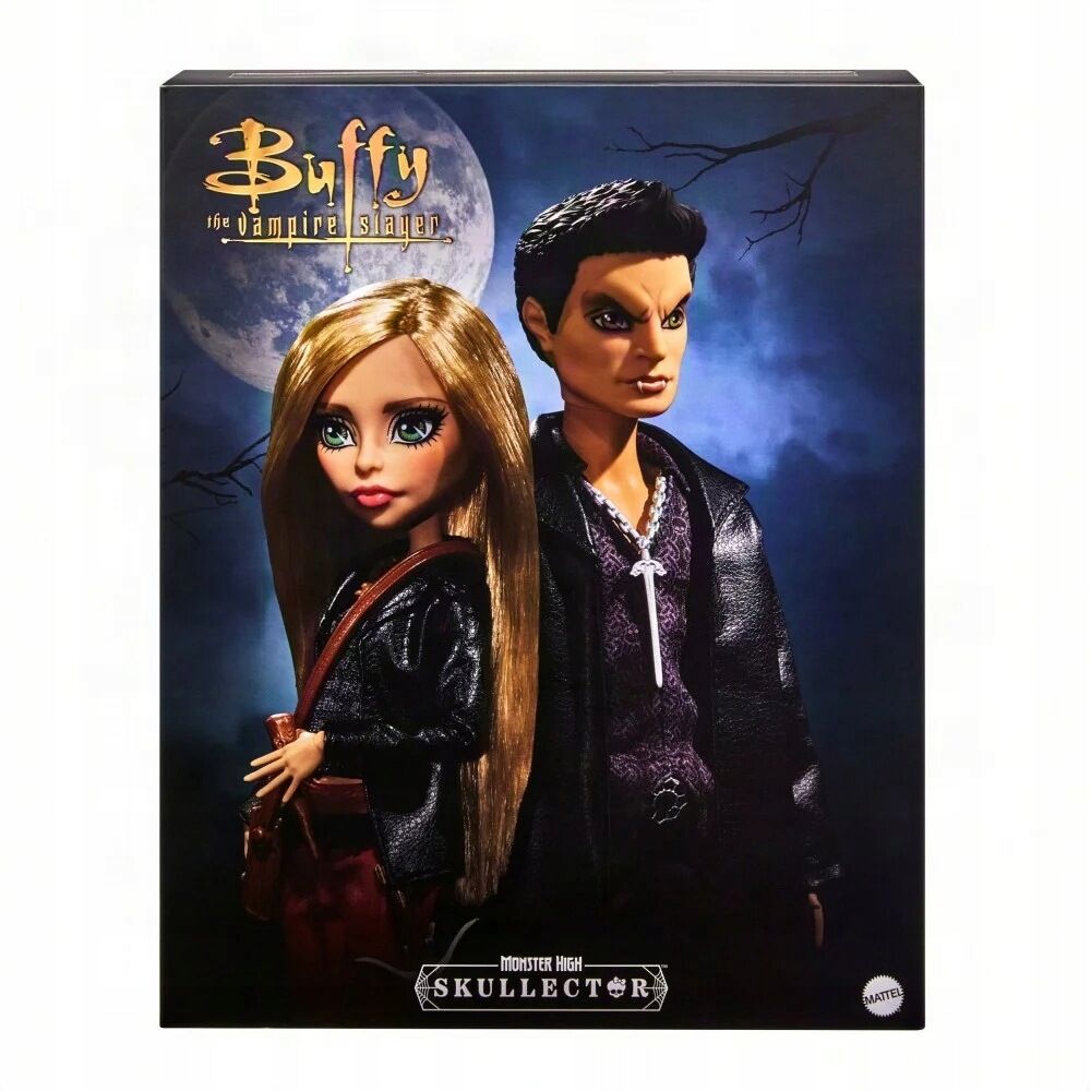 Set 2 muñecos Buffy & Angel Buffy Cazavampiros Monster High Skullector - imagem 9