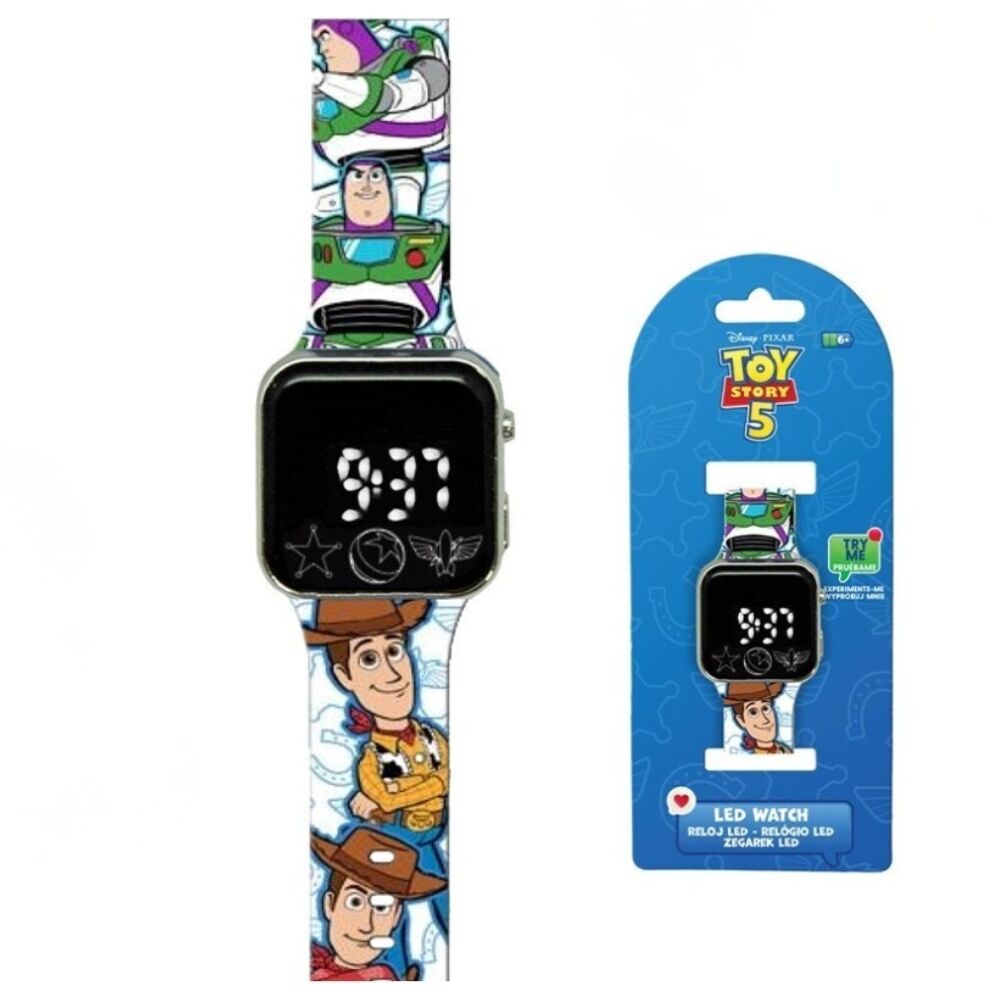 Relógio LED Toy Story 5 Disney Pixar