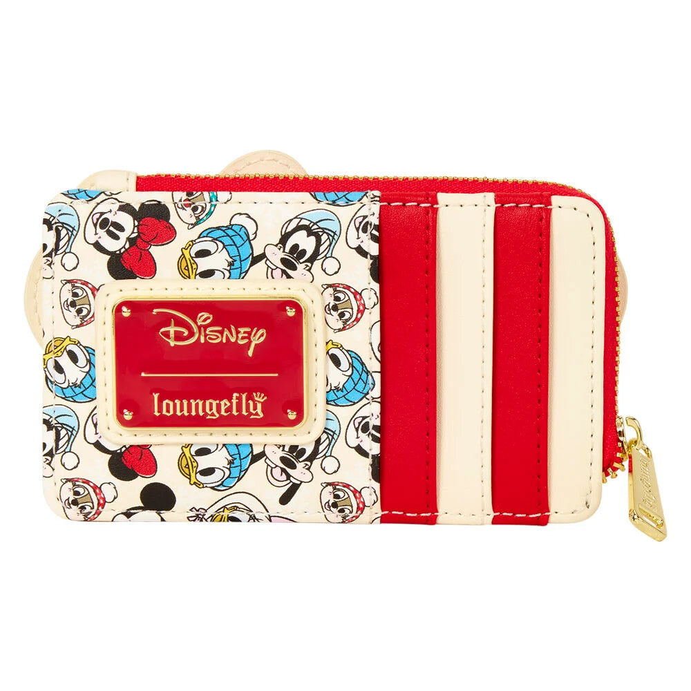 Porta-cartões Holiday Snow Mickey & Friends Disney Loungefly — imagem 3