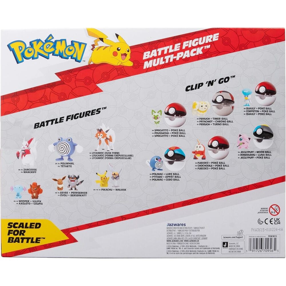 Conjunto 8 figuras Battle Ready Pokémon — imagem 4