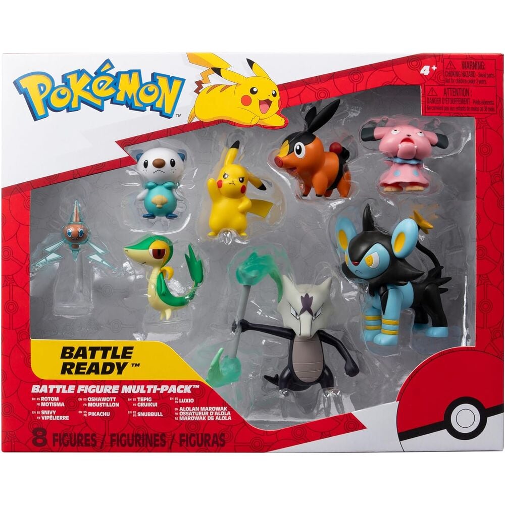 Conjunto 8 figuras Battle Ready Pokémon