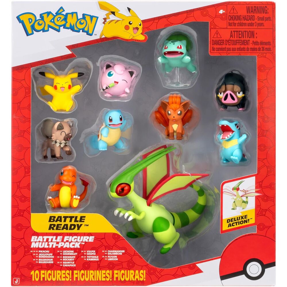 Conjunto 10 figuras Battle Ready Pokémon