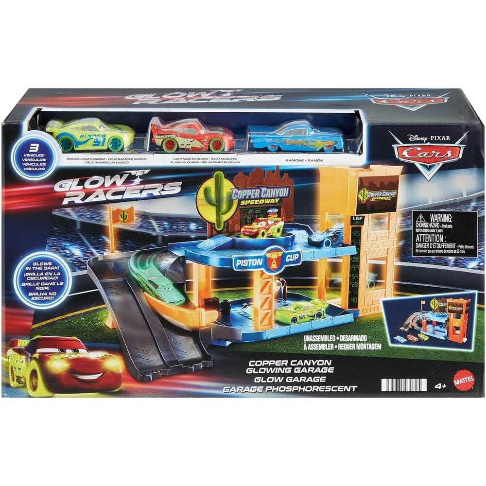 Oficina Copper Canyon Cars Disney Pixar com 3 carros