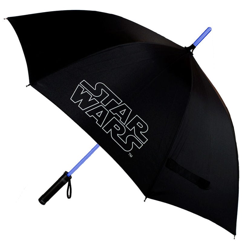Guarda-chuva manual Star Wars de 53 cm com efeito de sabre de luz