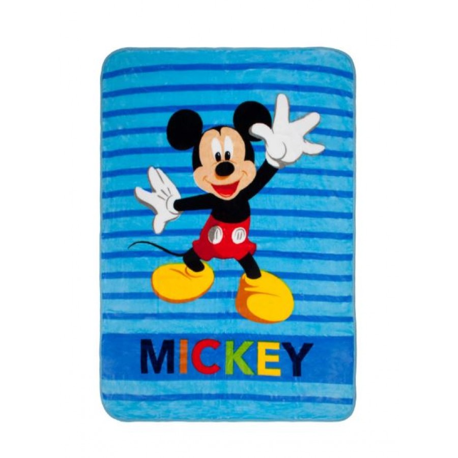 Cobertor Mickey 2 azul, 160 × 220 cm