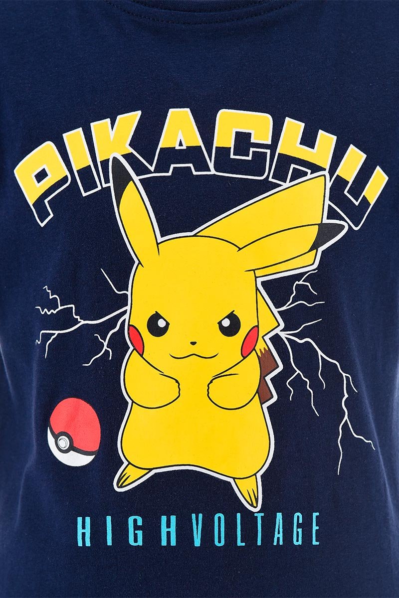Conjunto Criança T-Shirt + Calção Pikachu